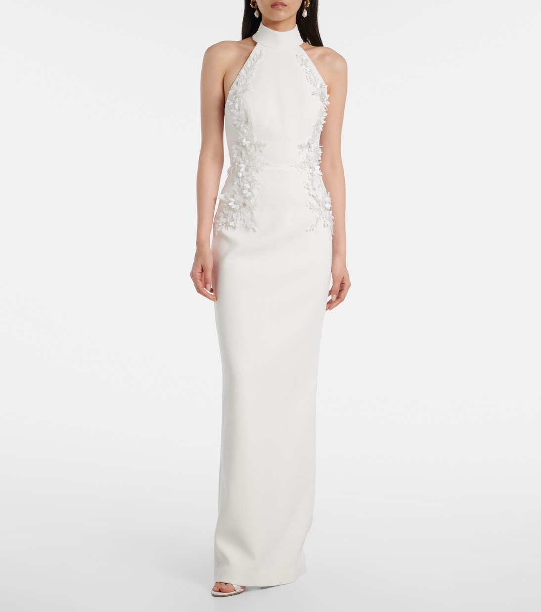 Bridal Xanthe floral-appliqué gown | Rebecca Vallance