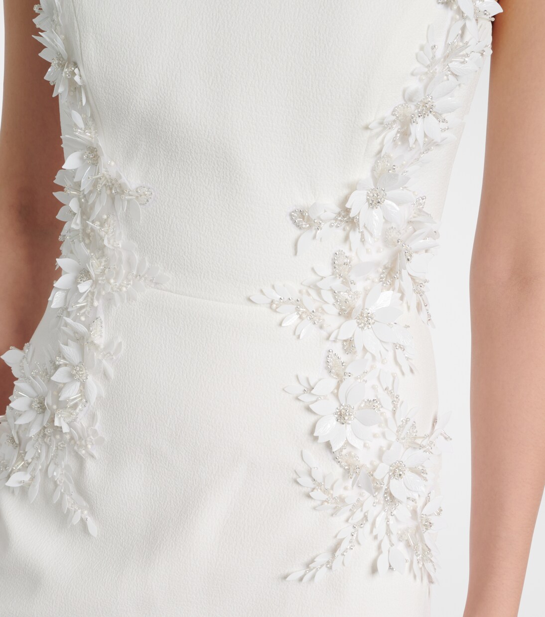 Bridal Xanthe floral-appliqué gown | Rebecca Vallance