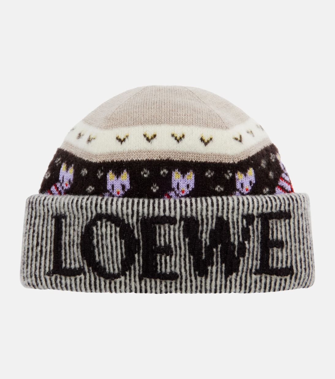 Logo wool-blend beanie | Loewe