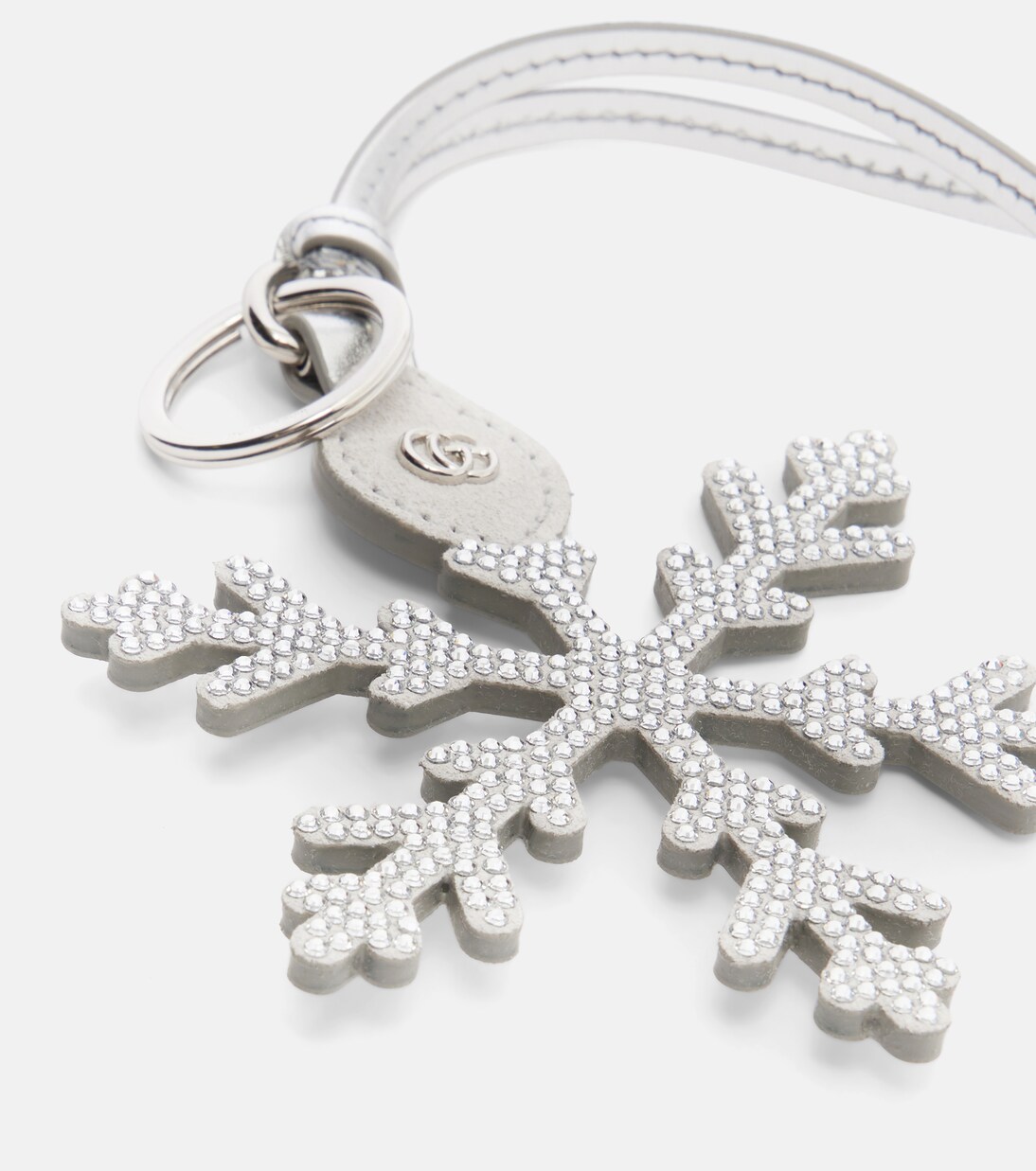 Embellished leather bag charm | Gucci