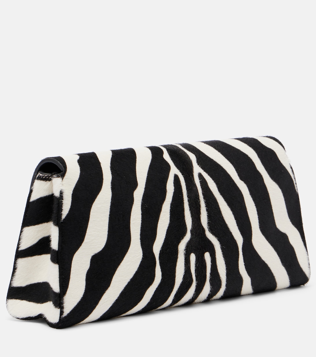 Audrey zebra-print calf hair clutch | Khaite