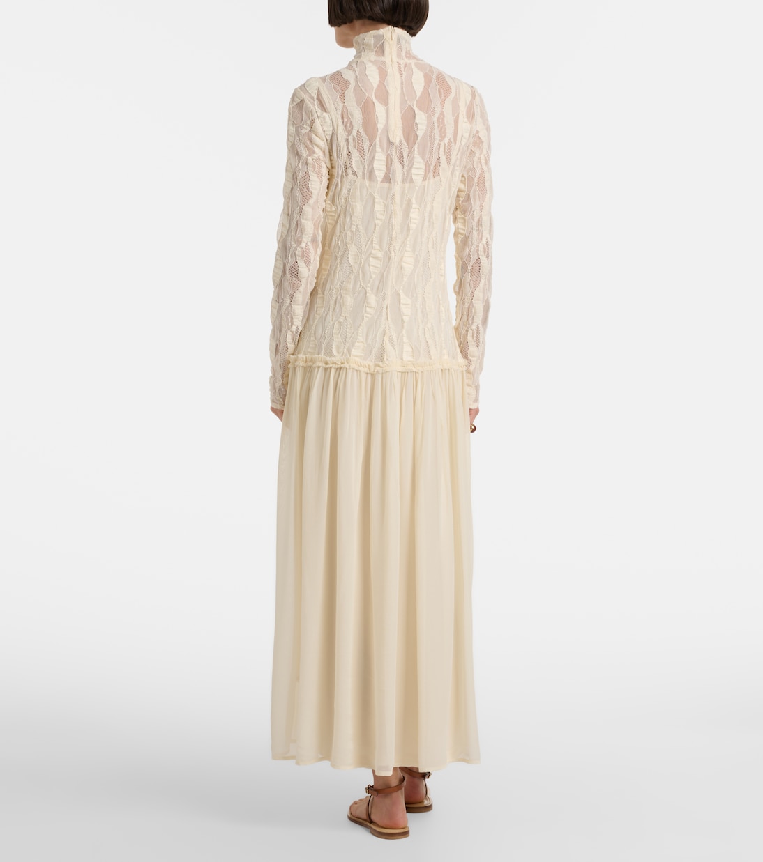 Sybil lace and chiffon maxi dress | Ulla Johnson