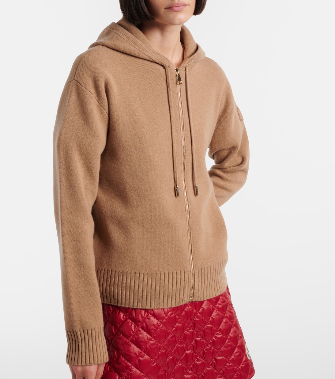 Wool and cashmere zip-up cardigan | Moncler