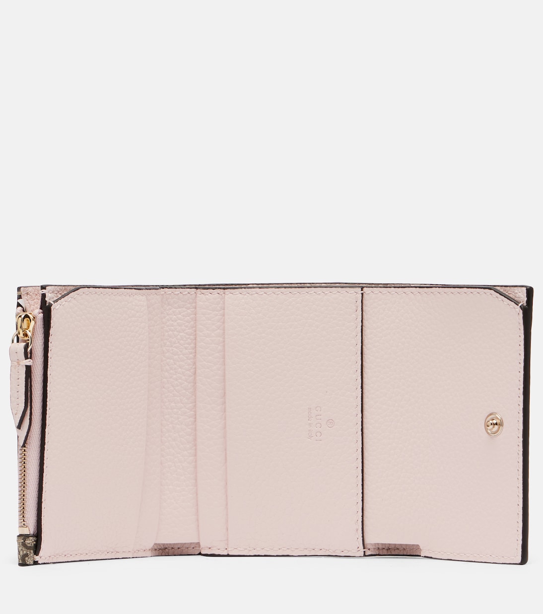 GG Marmont Mini leather-trimmed wallet | Gucci