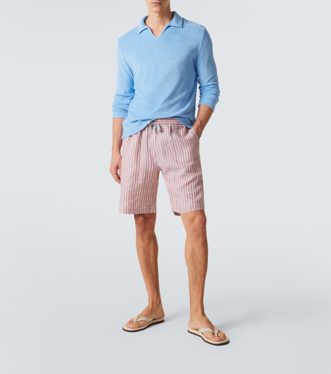 Peter棉质毛巾布Polo衫式毛衣 | Fedeli