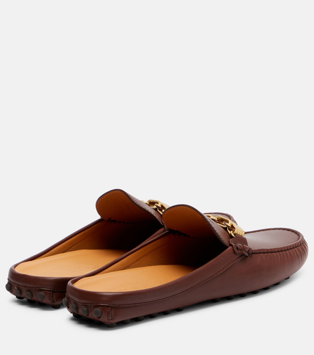 Chain-detail leather mules | Tod's