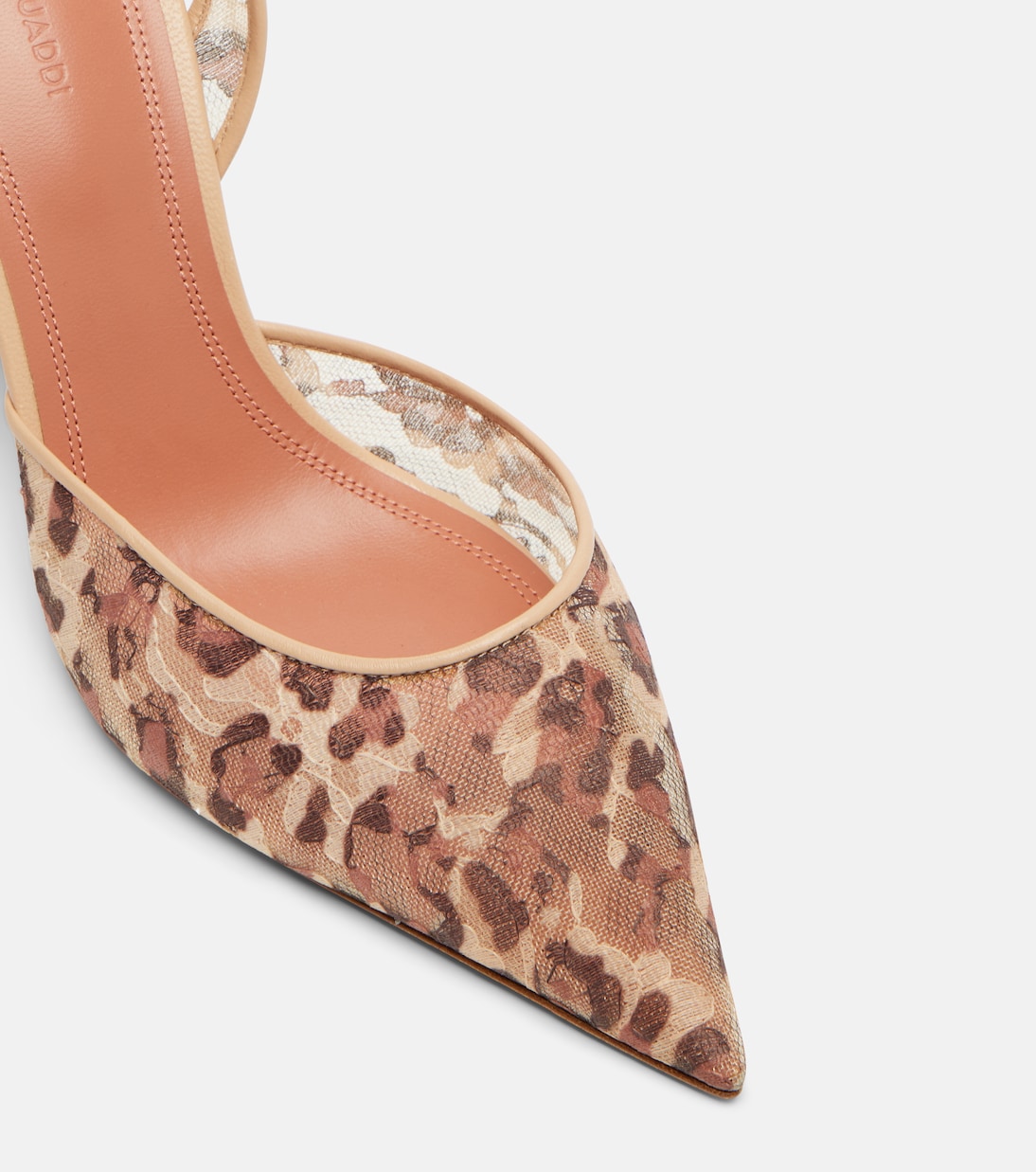 Holli 95 leopard-print slingback pumps | Amina Muaddi