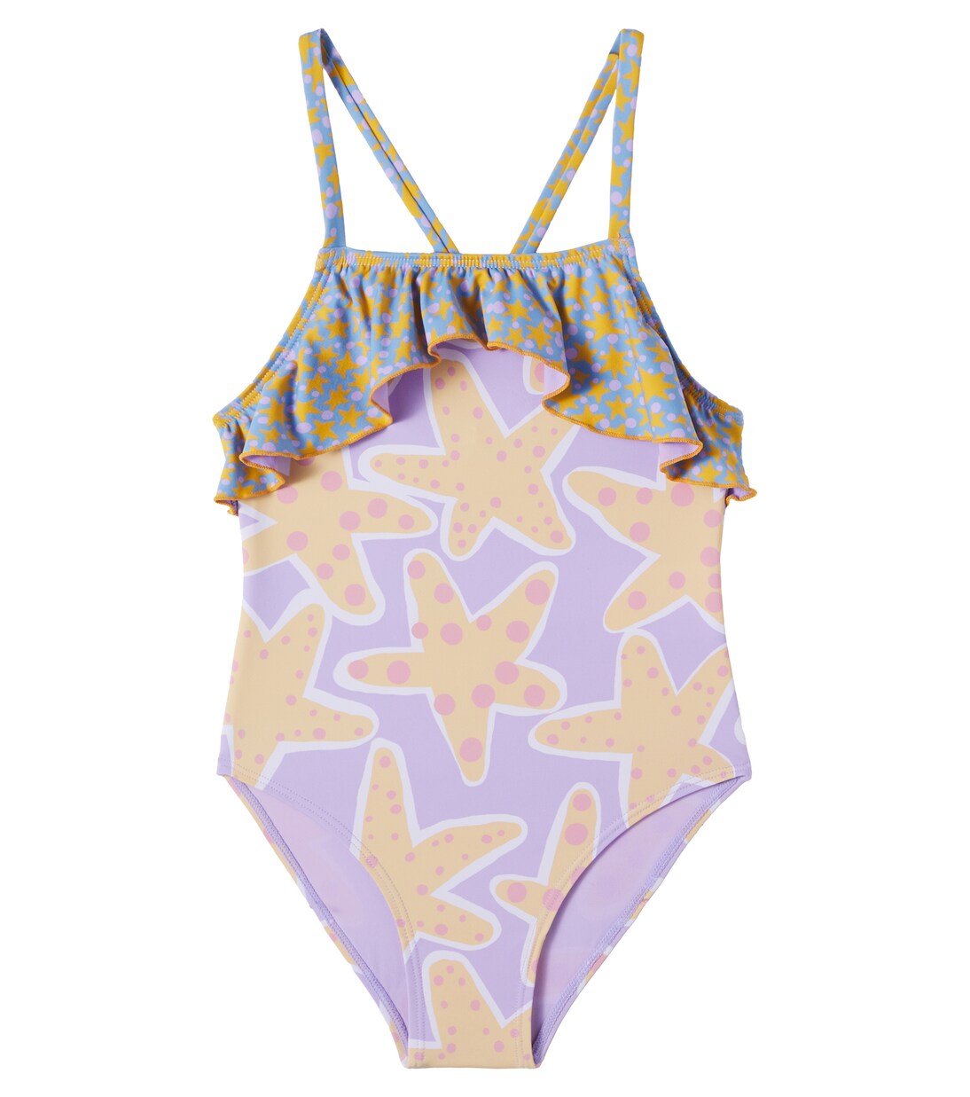 Starfish printed jersey swimsuit | Stella McCartney Kids