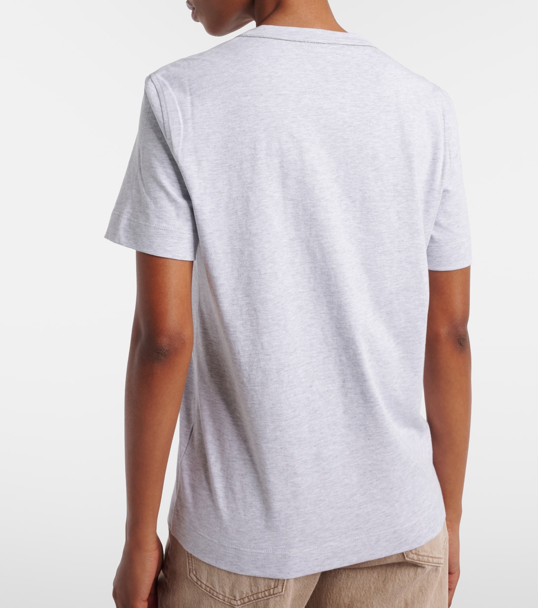 棉质针织T恤 | Brunello Cucinelli