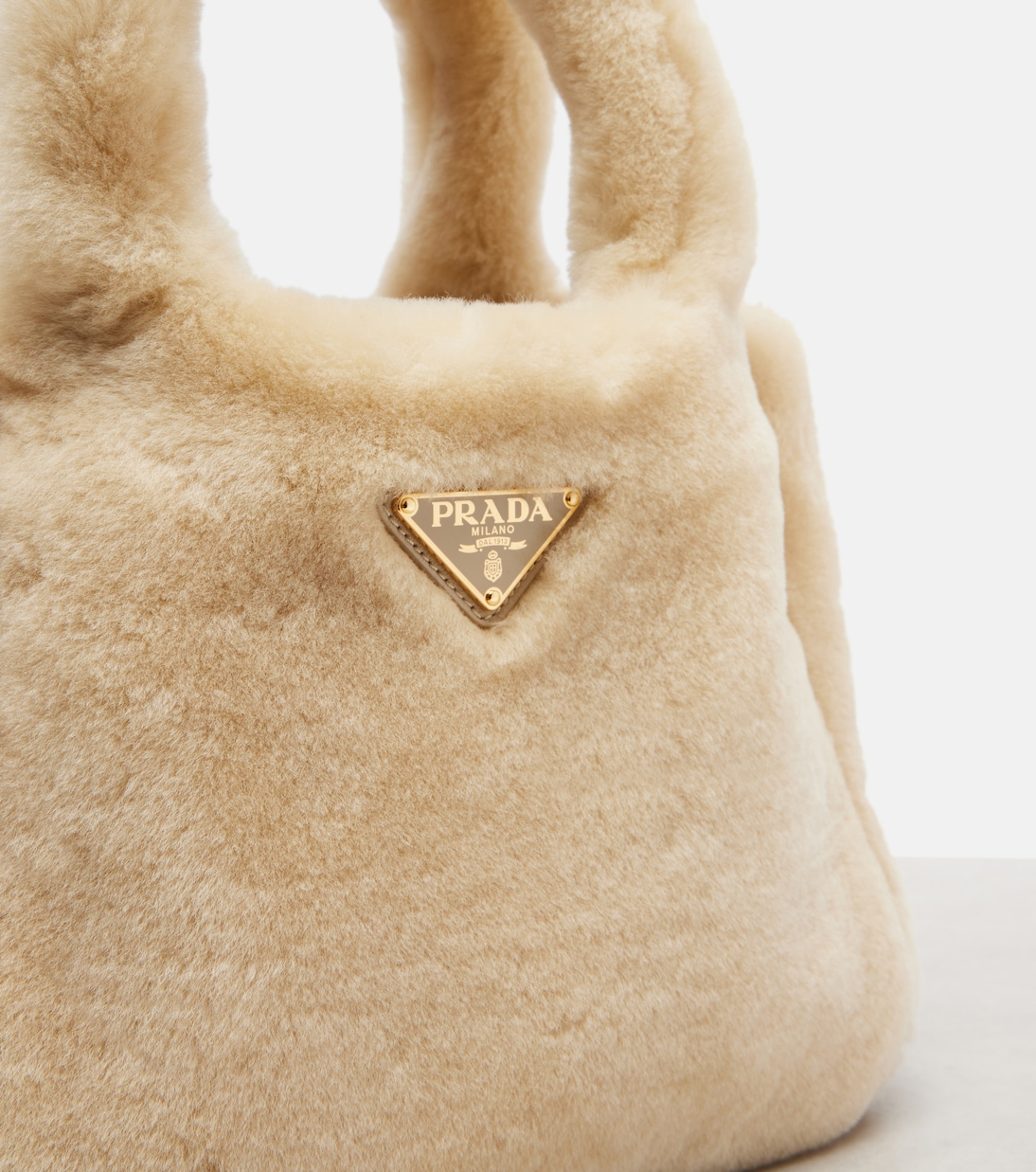 Tote Bag Mini aus Shearling | Prada