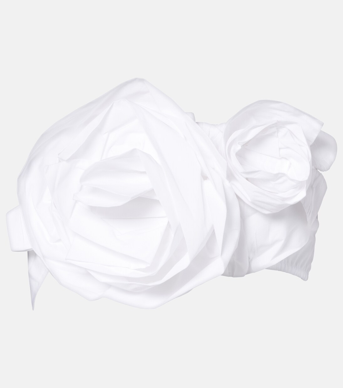 Bandeau-Top Rosette aus Baumwollpopeline | Simone Rocha