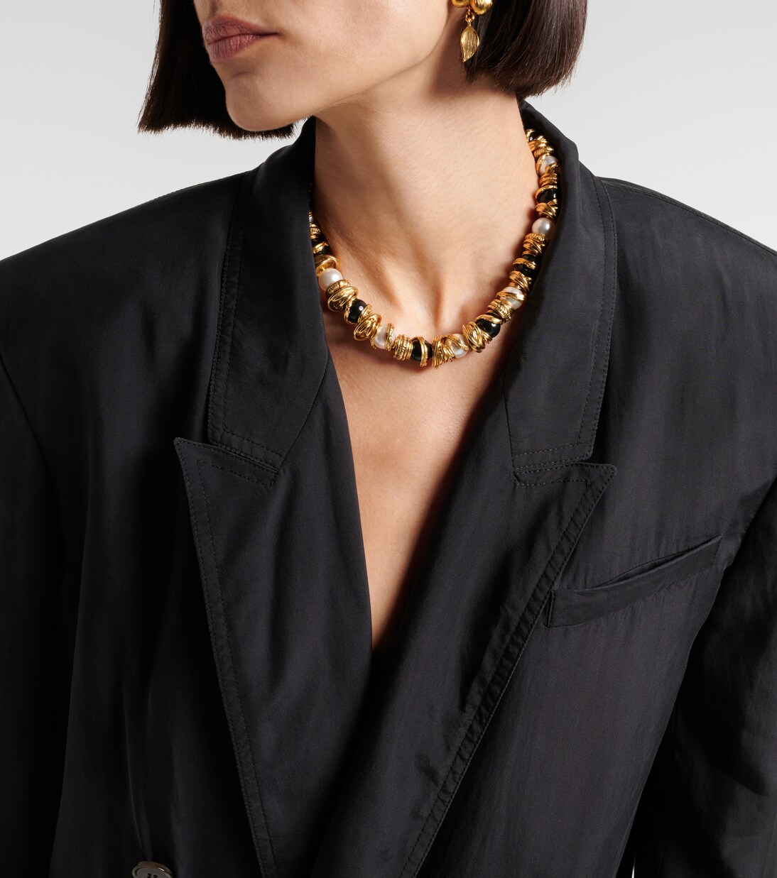 Double-breasted silk blazer | Saint Laurent