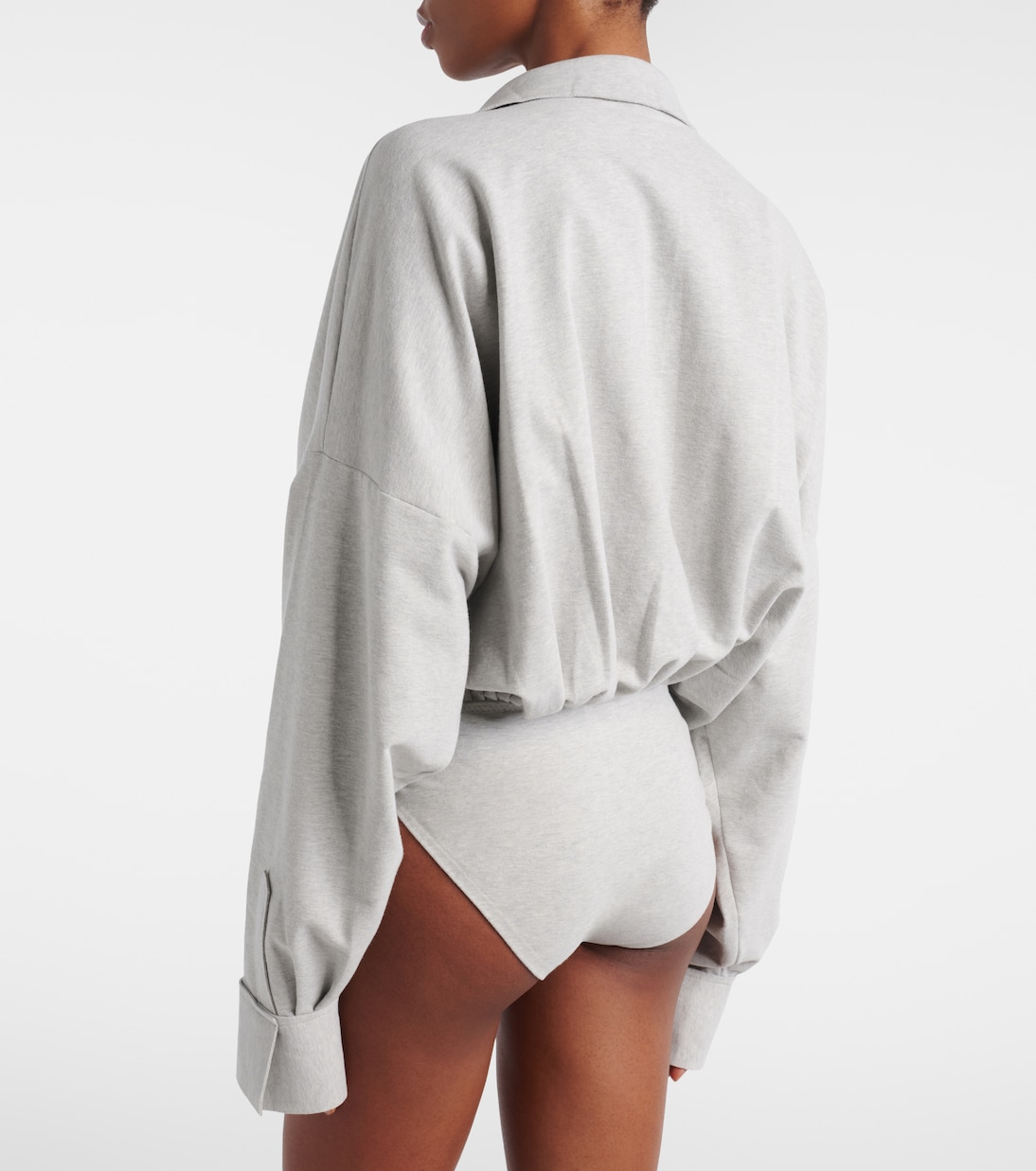 Cotton-blend jersey bodysuit | Norma Kamali