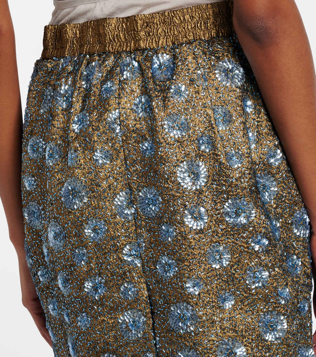 Floral sequined pencil skirt | Jacques Wei