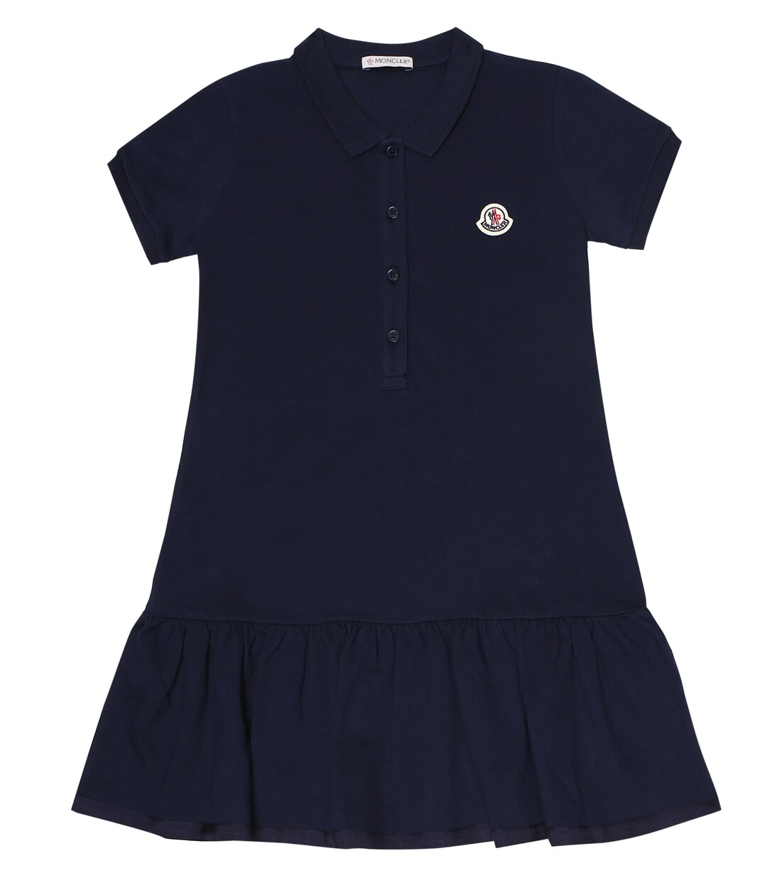 Stretch-cotton polo dress | Moncler Enfant