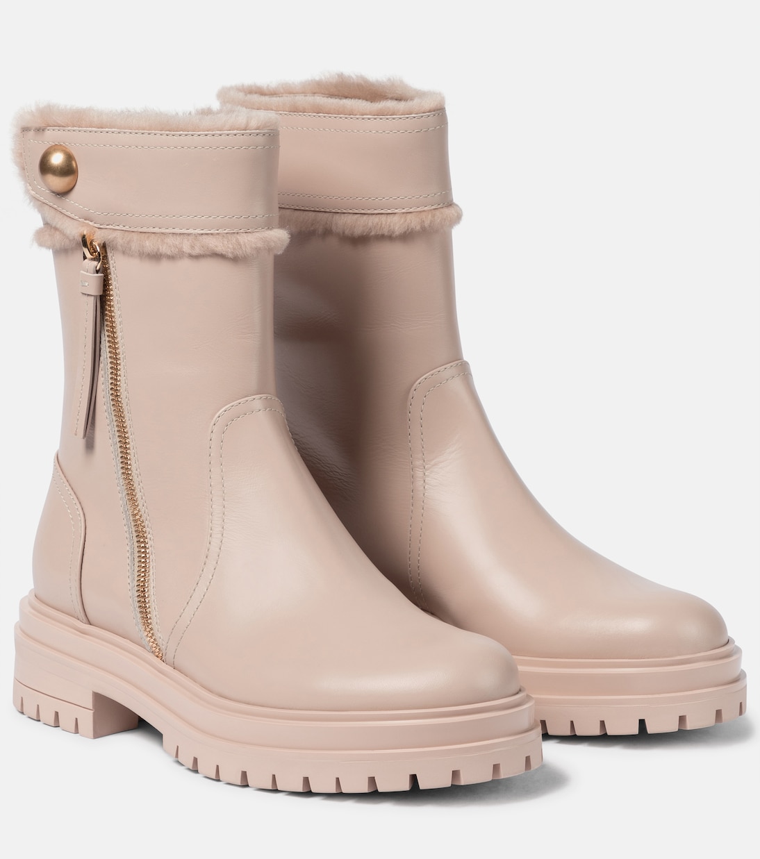 Montreal皮革及踝靴 | Gianvito Rossi