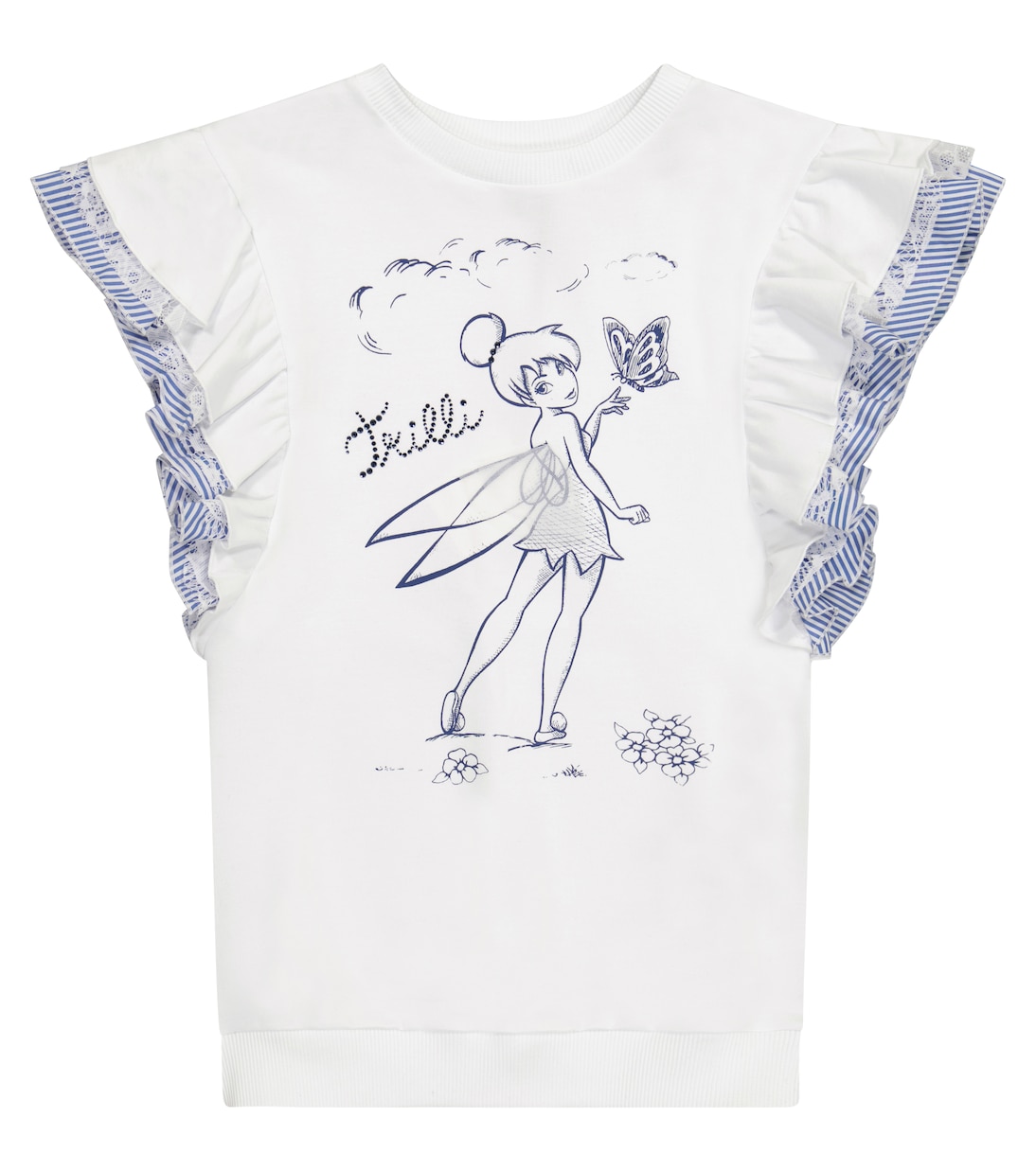 x Disney – Robe sweat-shirt imprimé en coton mélangé | Monnalisa