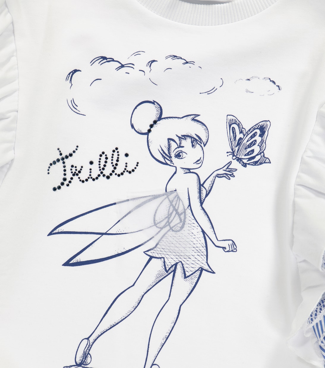 x Disney – Robe sweat-shirt imprimé en coton mélangé | Monnalisa