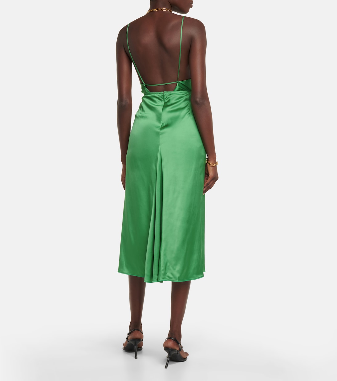 Midirock aus Satin | Victoria Beckham