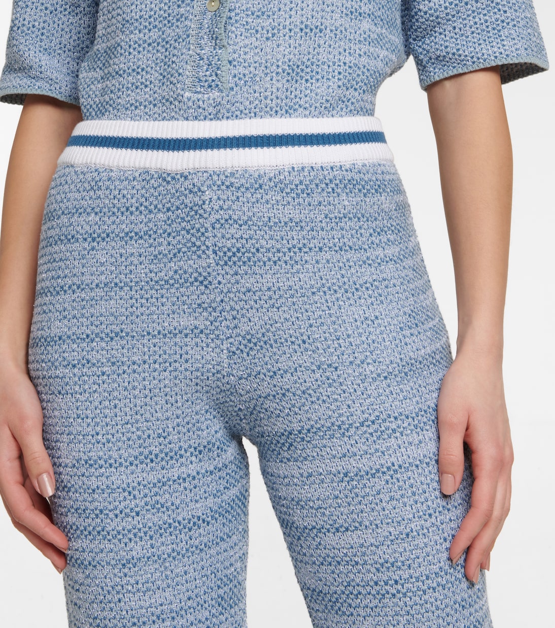 Pantalones Flared Azzurra Knit Venus | The Upside