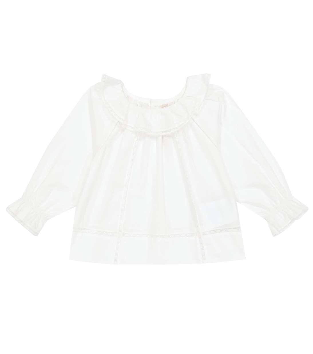 Bébé – Blouse Myrtille en coton et dentelle | Bonpoint