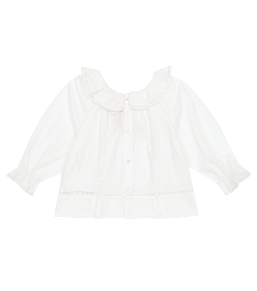 Bébé – Blouse Myrtille en coton et dentelle | Bonpoint