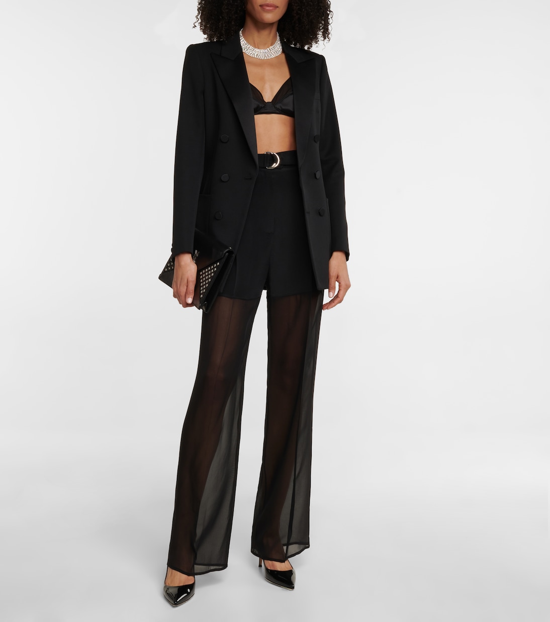 Escarpins Ribbon Sling 55 en cuir | Gianvito Rossi