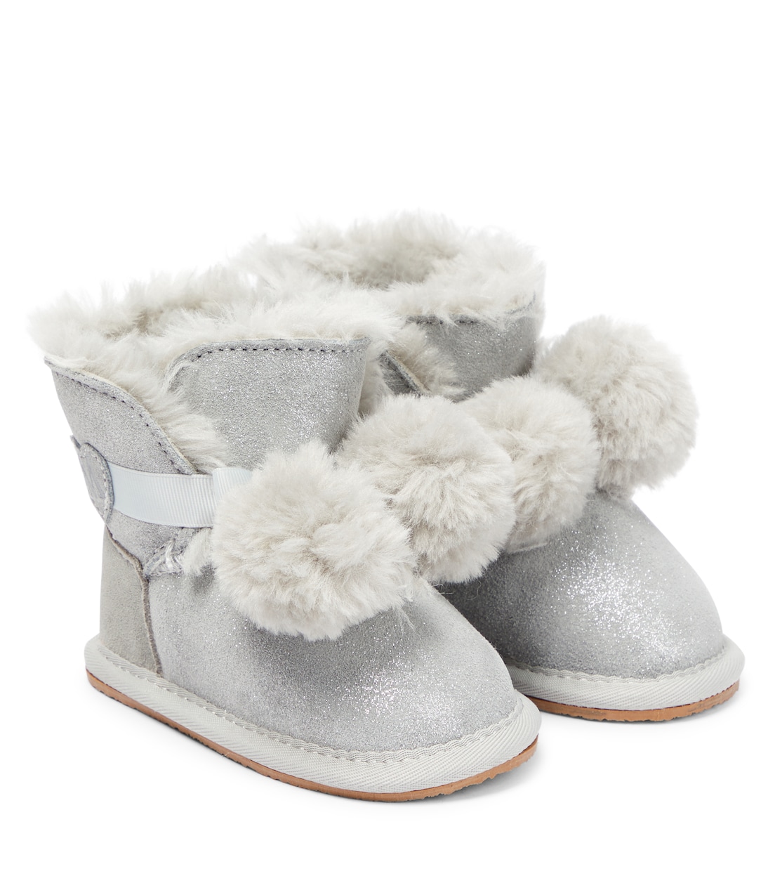 Bebé - botas de ante con pelo sintético | Monnalisa
