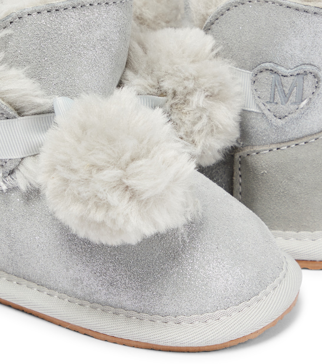 Bebé - botas de ante con pelo sintético | Monnalisa