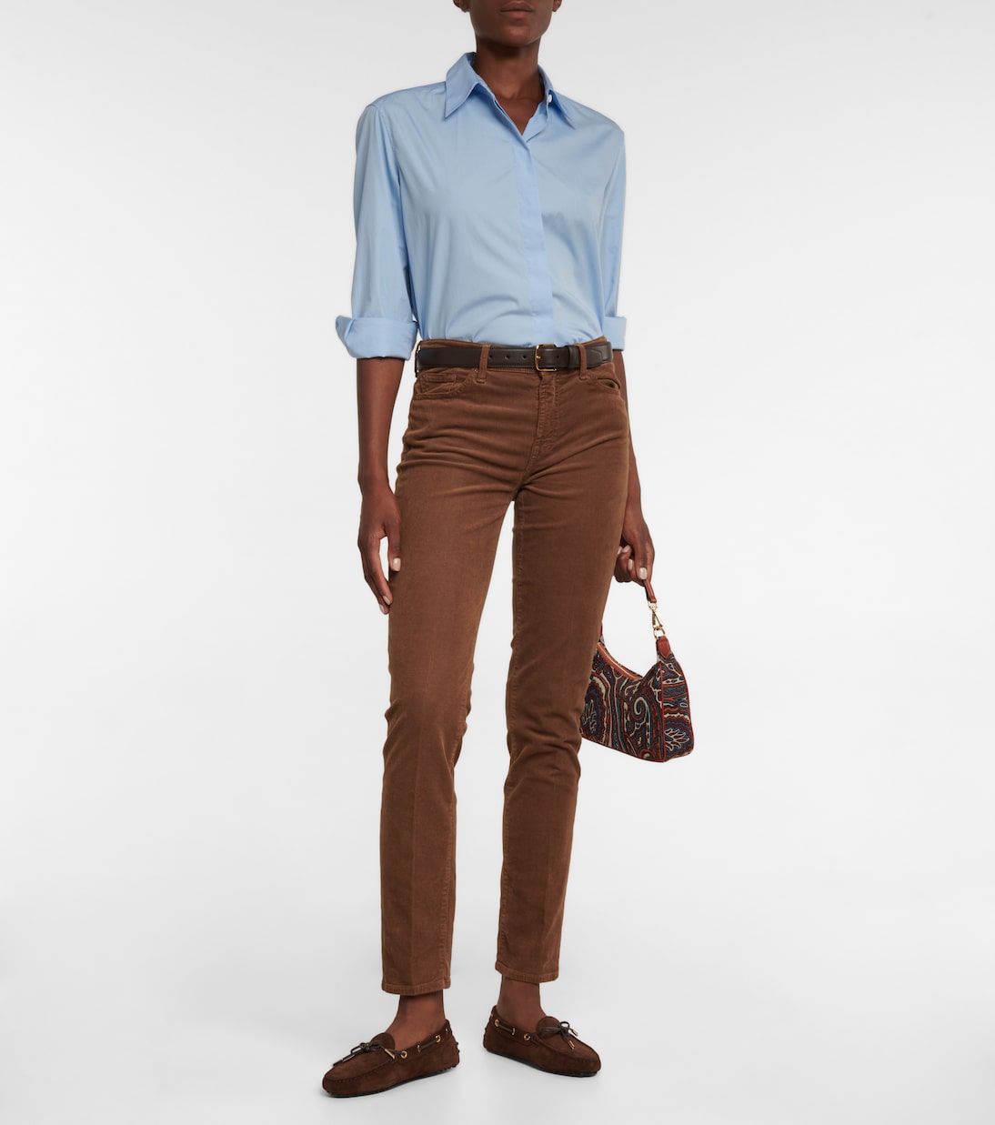 Pantaloni skinny Roxanne a vita media | 7 For All Mankind