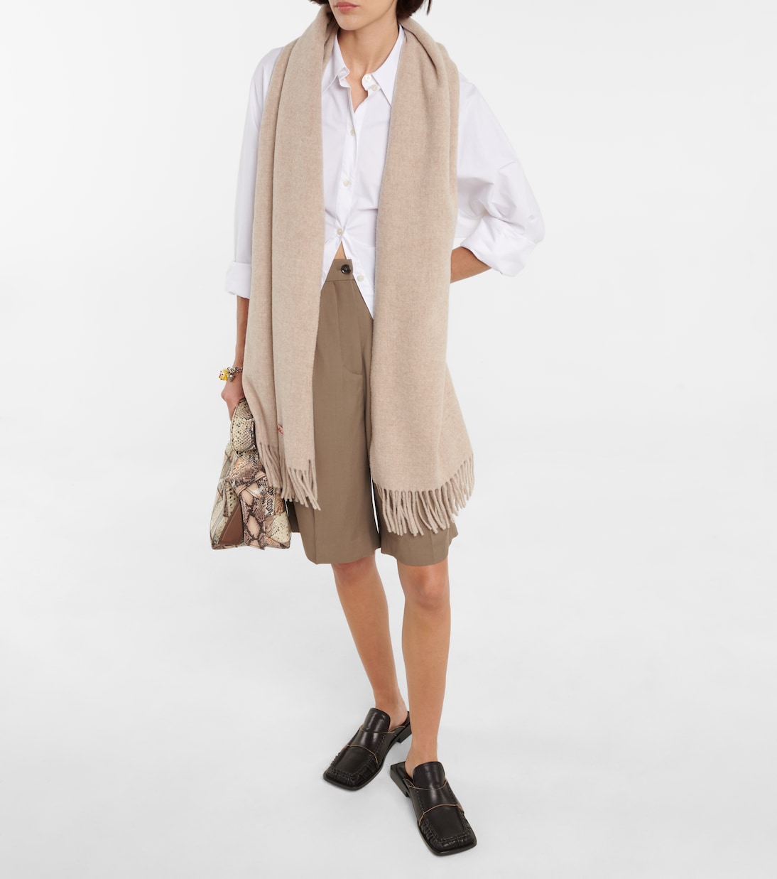 Canada fringed wool scarf | Acne Studios