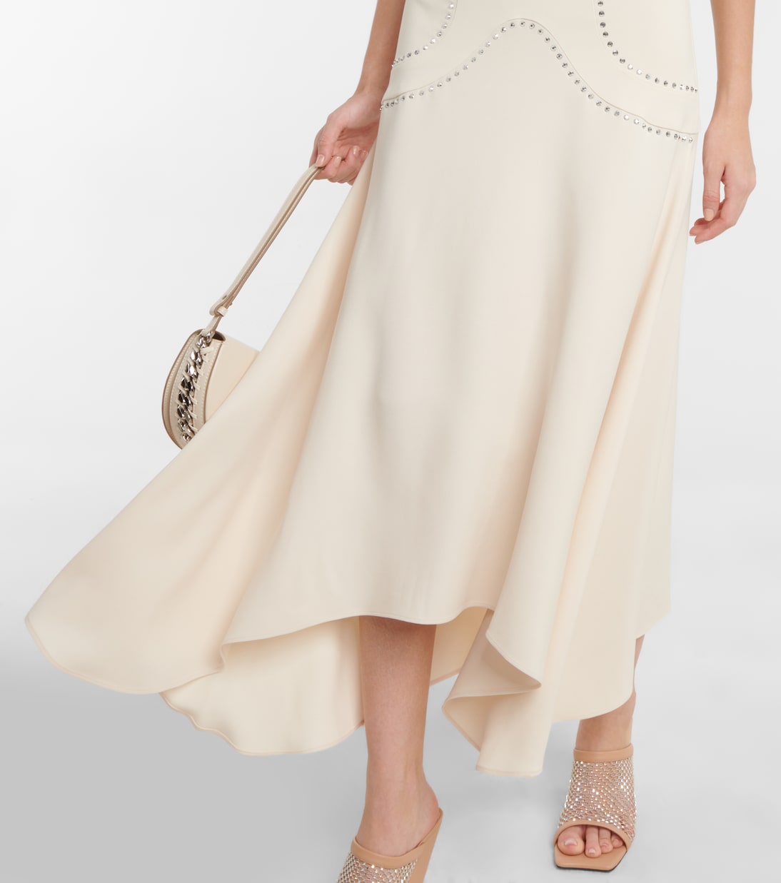 Stud-embellished midi dress | Stella McCartney