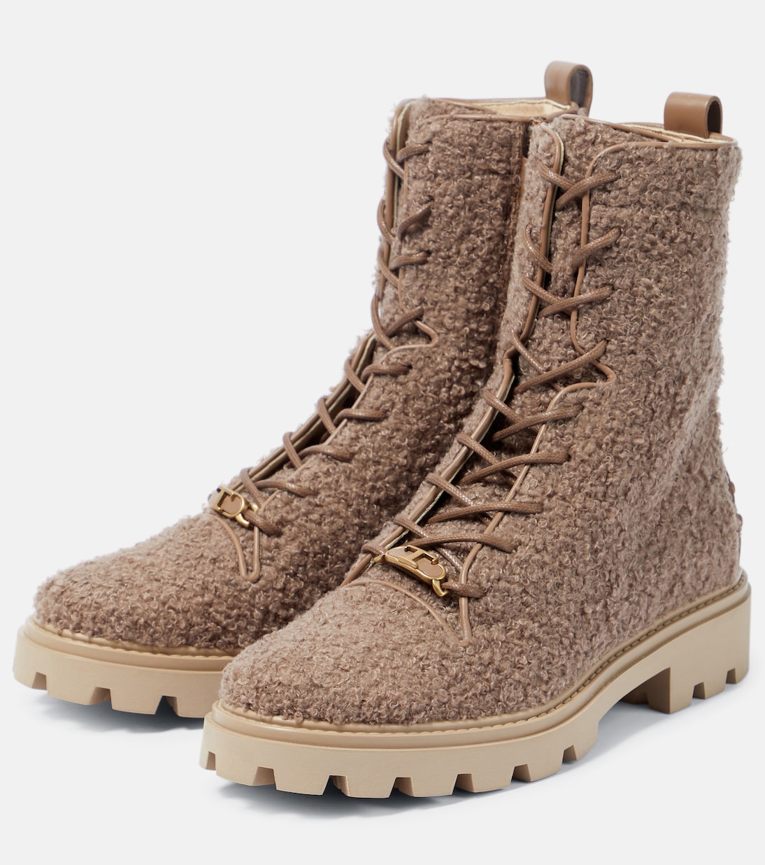 Faux shearling ankle boots | Tod's