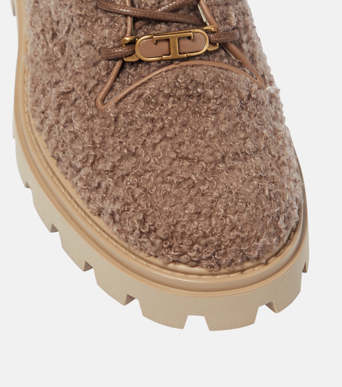 Faux shearling ankle boots | Tod's