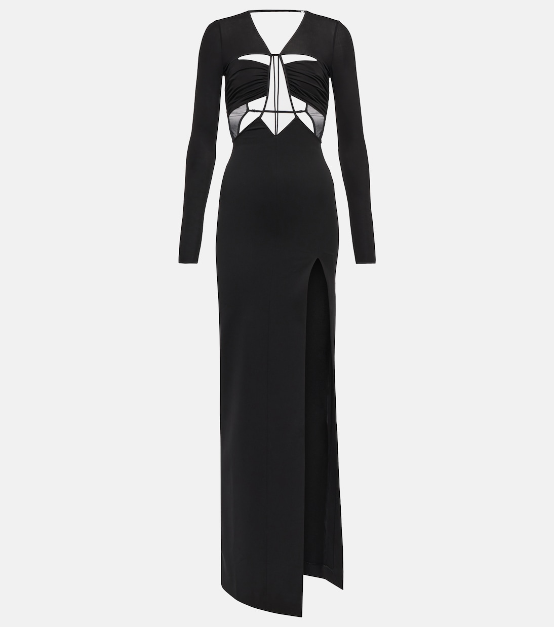 Maxikleid aus Jersey mit Cut-outs | Nensi Dojaka