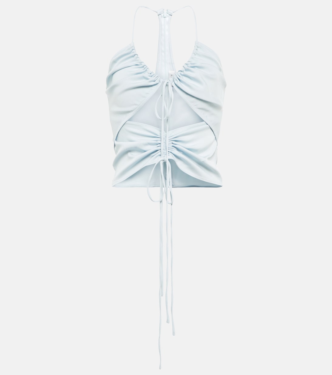 Crop top de punto fino con abertura | Christopher Esber