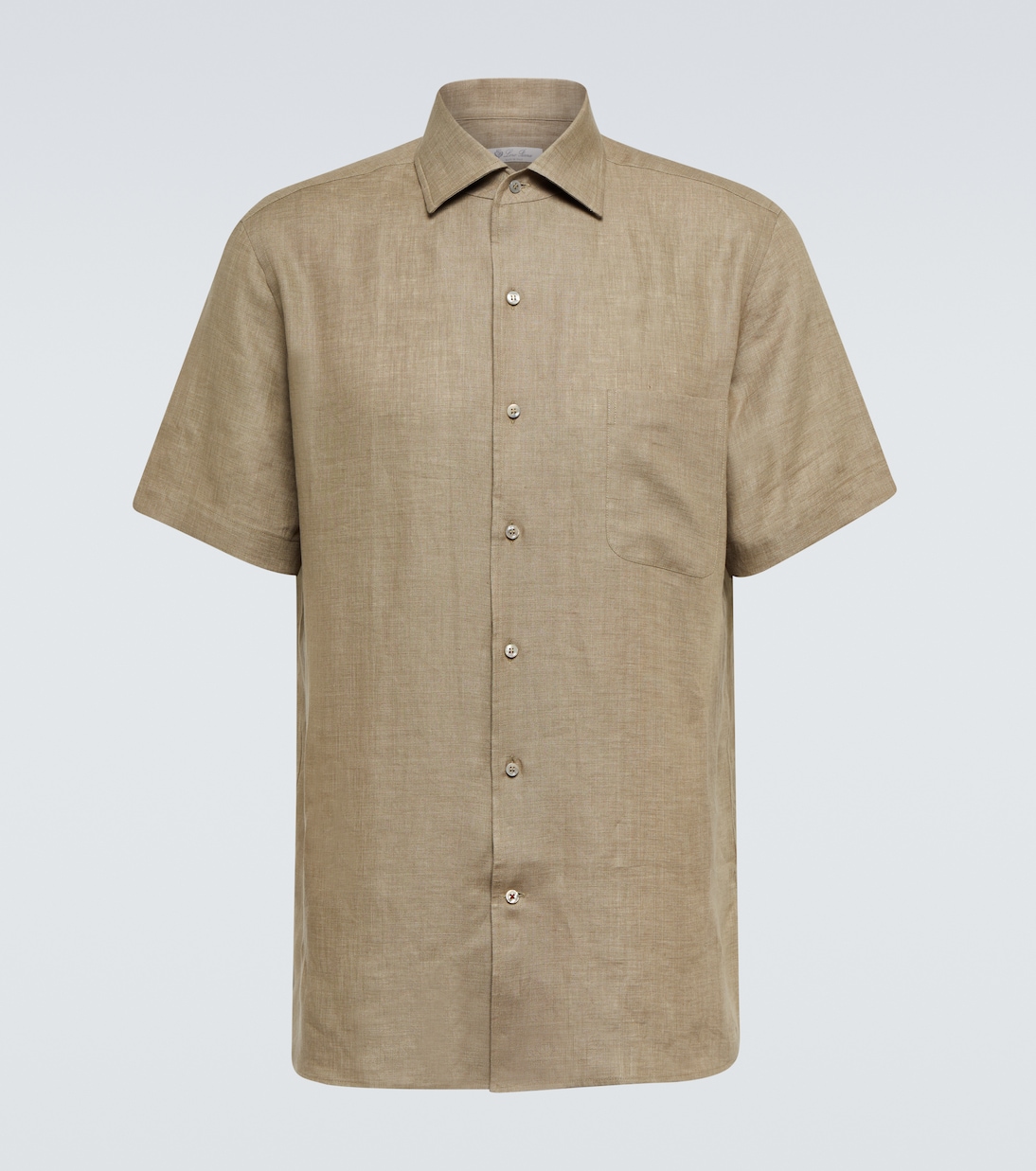 André linen bowling shirt | Loro Piana