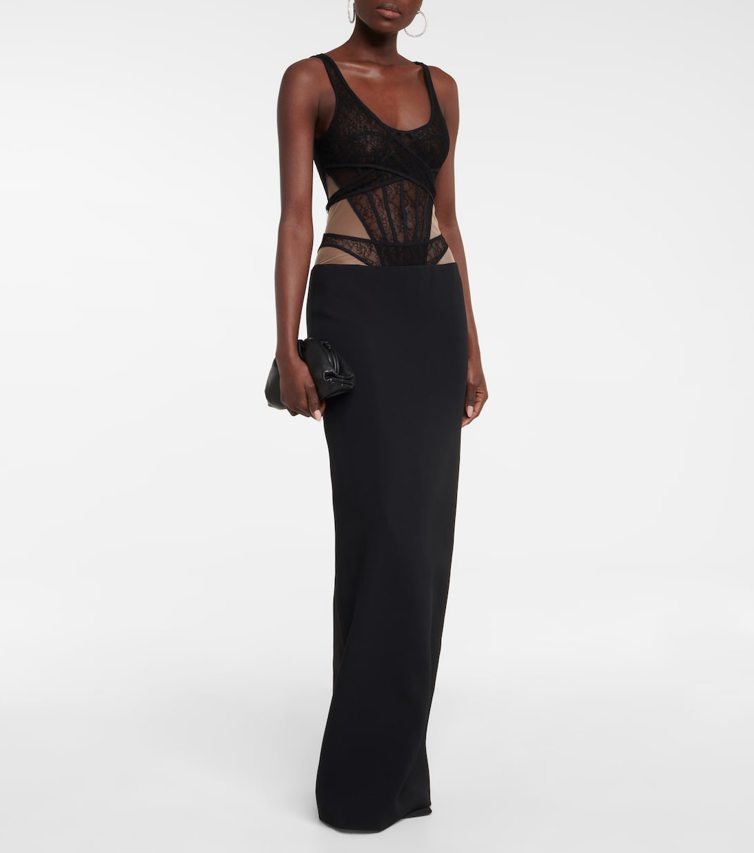 Lace corset gown | David Koma
