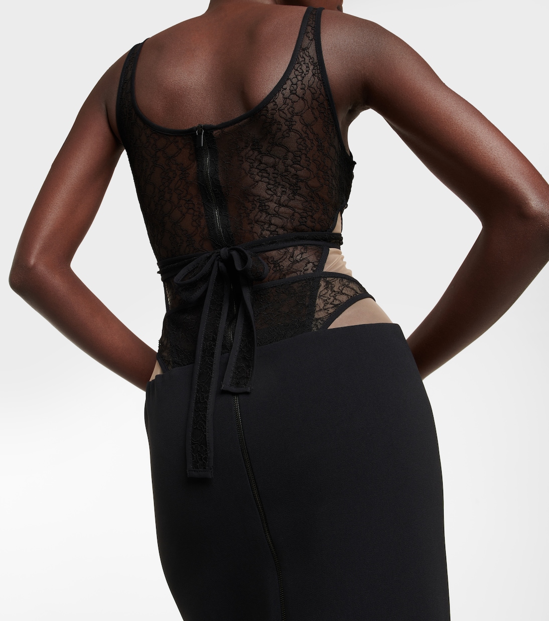 Lace corset gown | David Koma