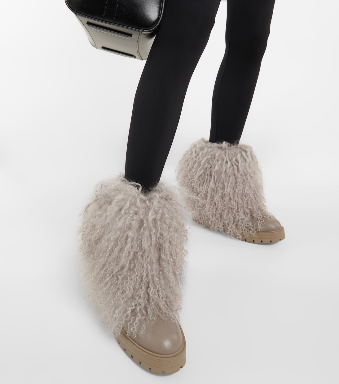 Botines de piel con borrego | Aquazzura