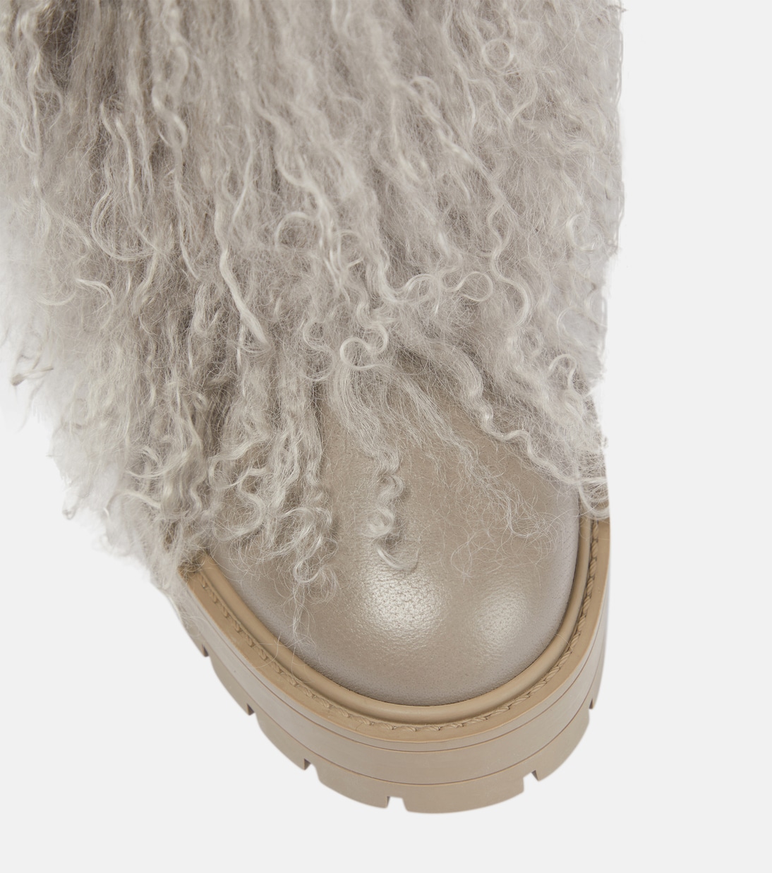 Botines de piel con borrego | Aquazzura