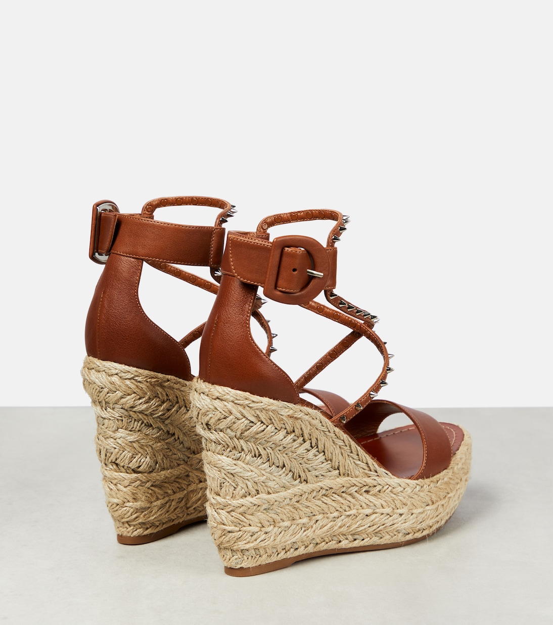 Alpargatas con cuña Chocazeppa de piel | Christian Louboutin