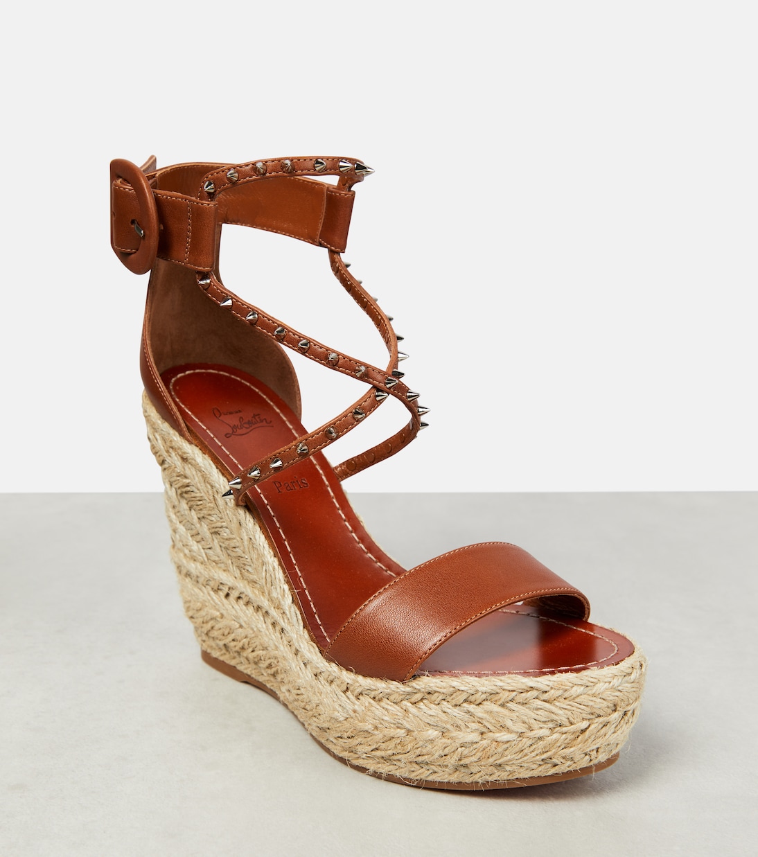 Alpargatas con cuña Chocazeppa de piel | Christian Louboutin