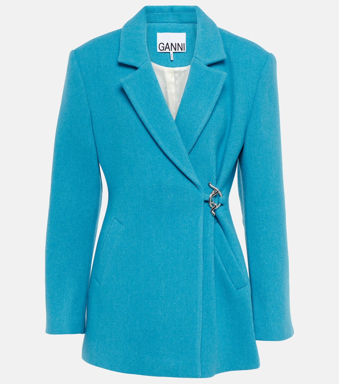 Wool-blend blazer | Ganni
