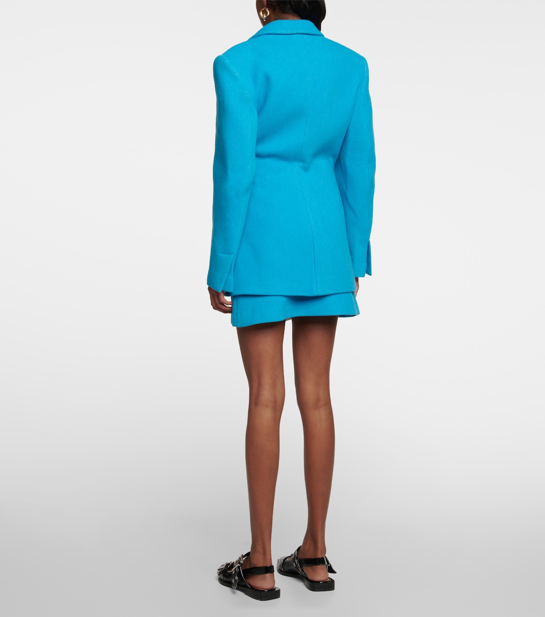 Wool-blend blazer | Ganni