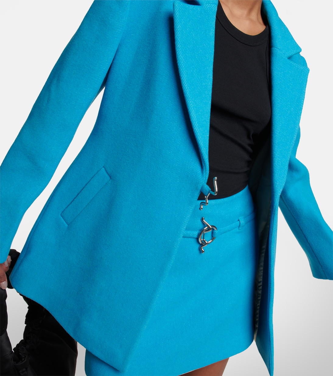 Wool-blend blazer | Ganni