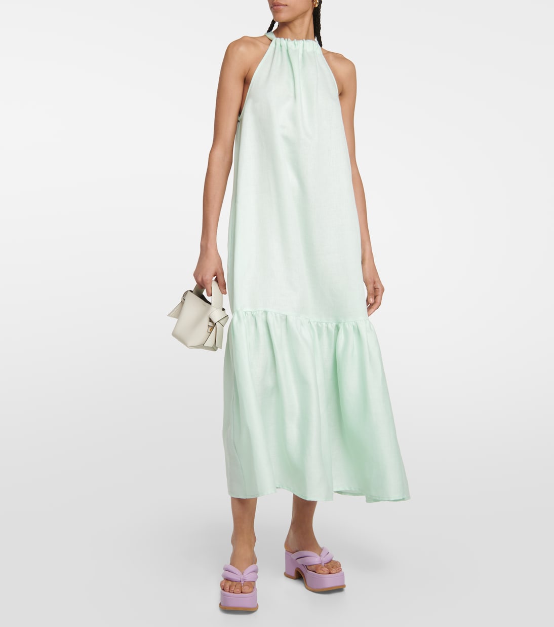 Maxikleid Ibiza aus Leinen | Asceno