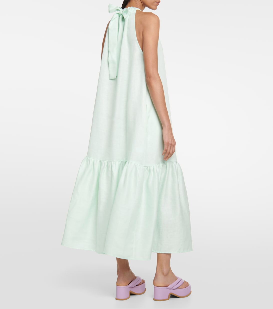 Maxikleid Ibiza aus Leinen | Asceno