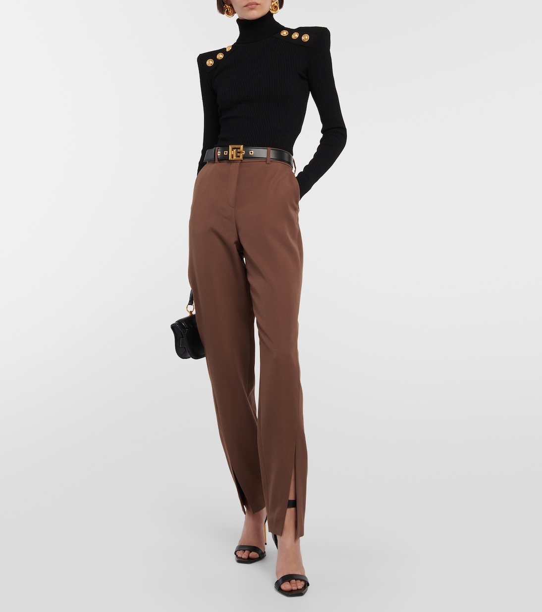 Pantaloni tapered in lana | Balmain