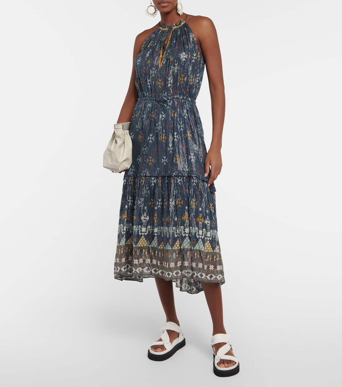 Bedrucktes Midikleid Kabelino aus Baumwolle | Marant Etoile